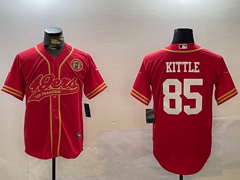 Men San Francisco 49ers #85 Kittle Red Joint Name 2024 Nike Limited NFL Jersey style 12093->san francisco 49ers->NFL Jersey